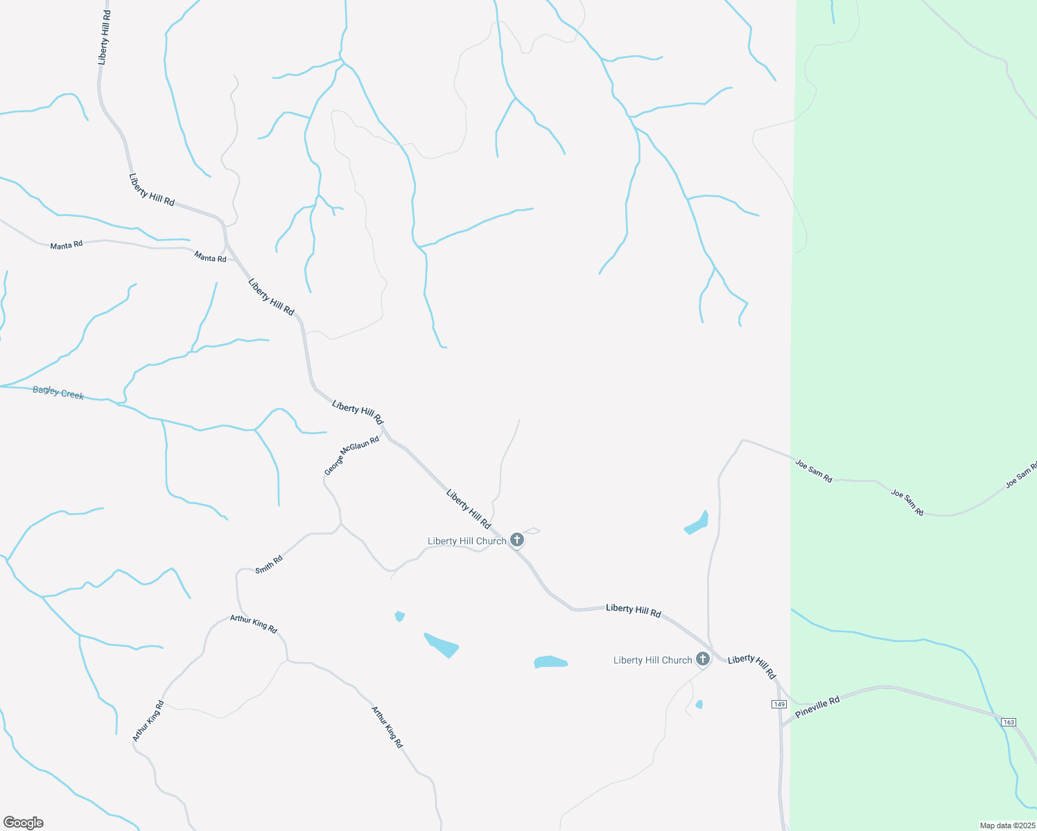 map of restaurants, bars, coffee shops, grocery stores, and more near 493 Liberty Hill Road in Cusseta