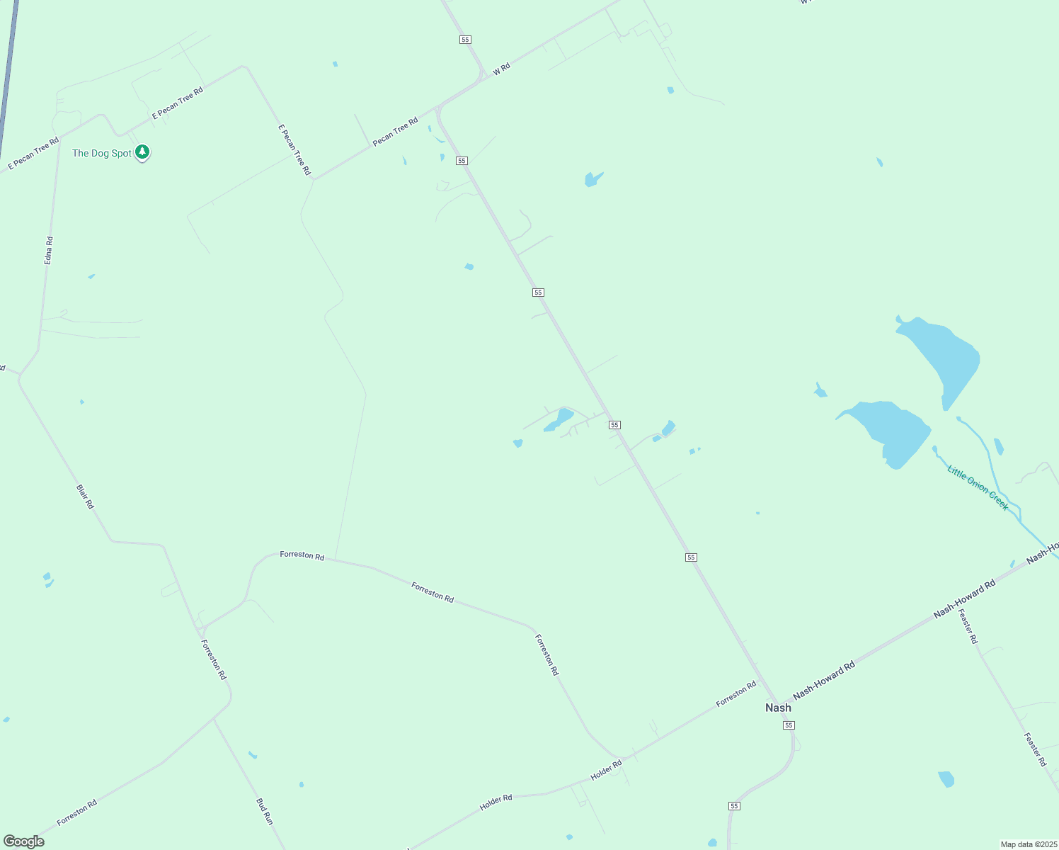 map of restaurants, bars, coffee shops, grocery stores, and more near 219 Laurie Lane in Waxahachie