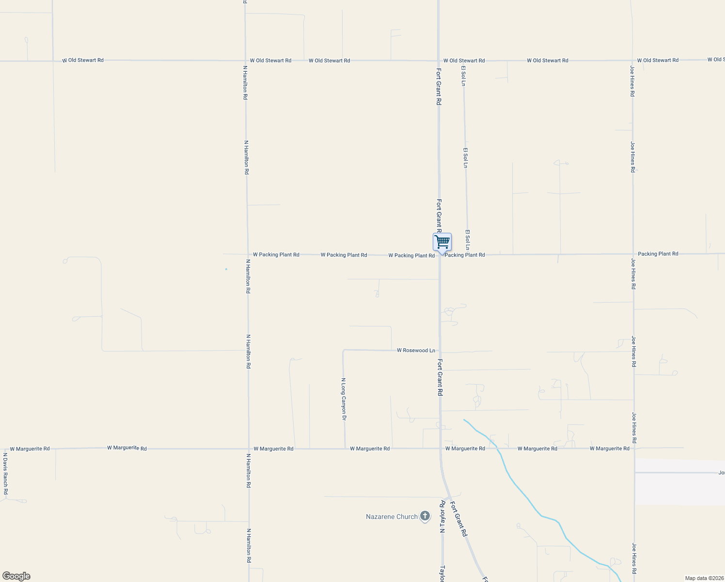 map of restaurants, bars, coffee shops, grocery stores, and more near 3219 Escondido Road in Willcox