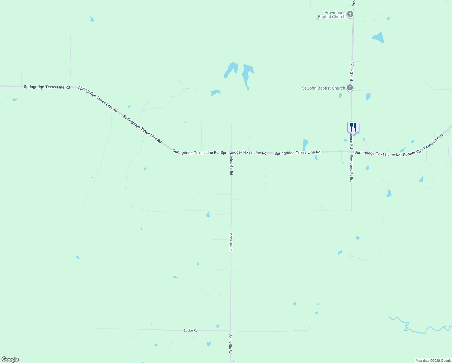 map of restaurants, bars, coffee shops, grocery stores, and more near 12370 Johns Gin Road in Keithville
