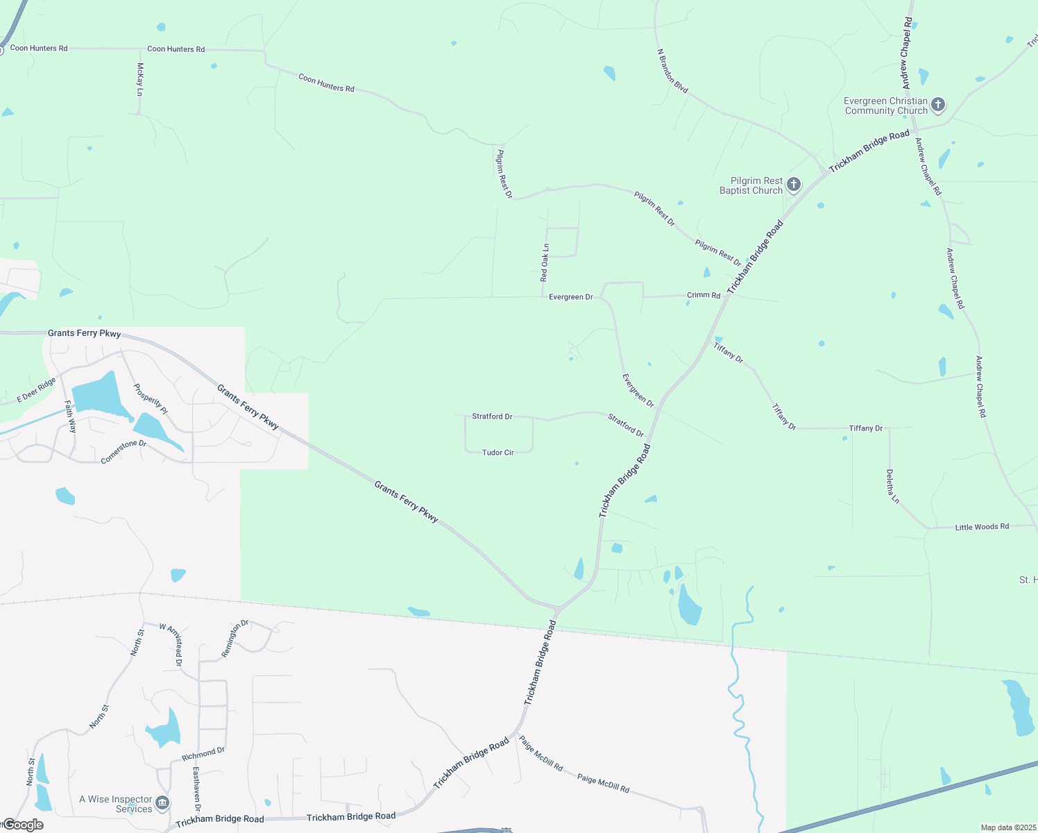 map of restaurants, bars, coffee shops, grocery stores, and more near 121 Stratford Drive in Brandon
