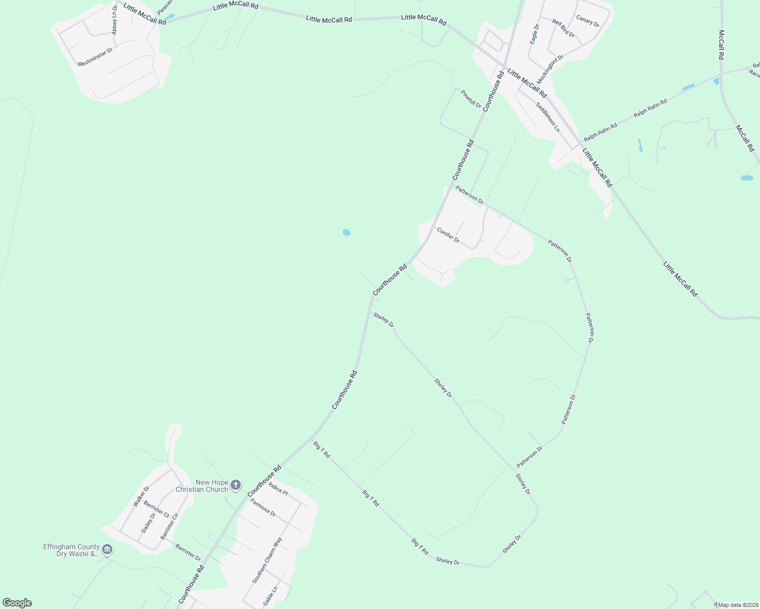 map of restaurants, bars, coffee shops, grocery stores, and more near 1943 Courthouse Rd in Guyton