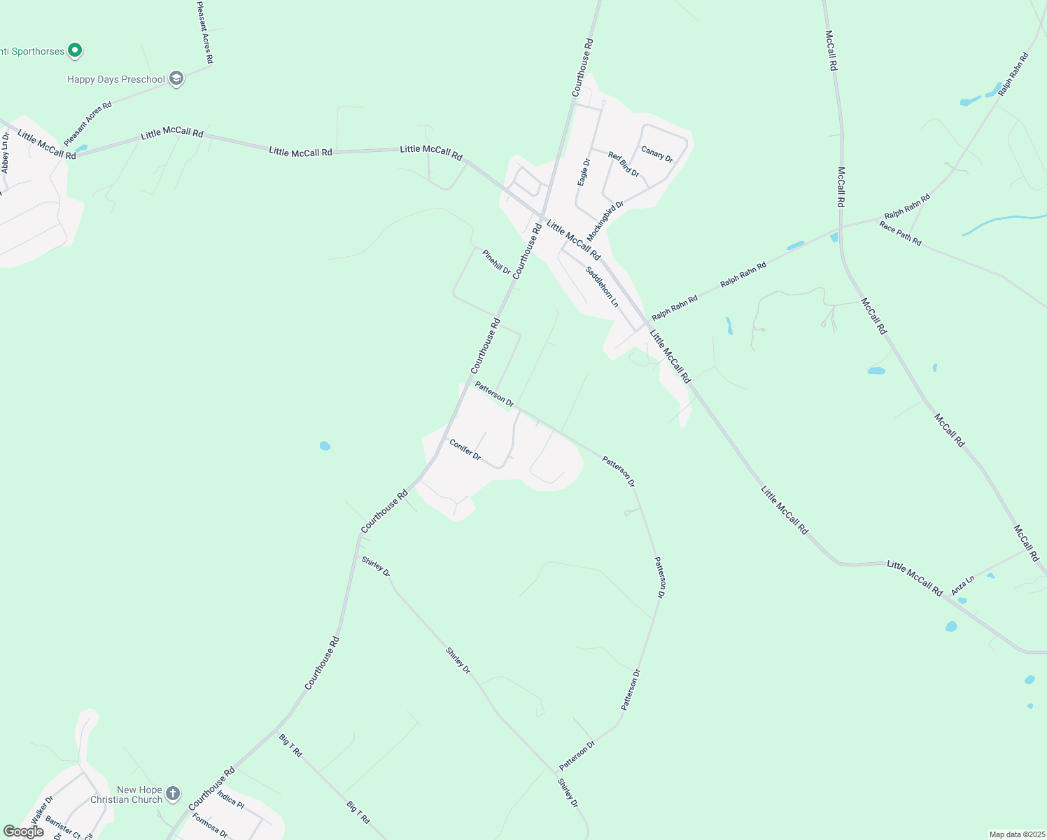 map of restaurants, bars, coffee shops, grocery stores, and more near 124 Conifer Dr in Guyton