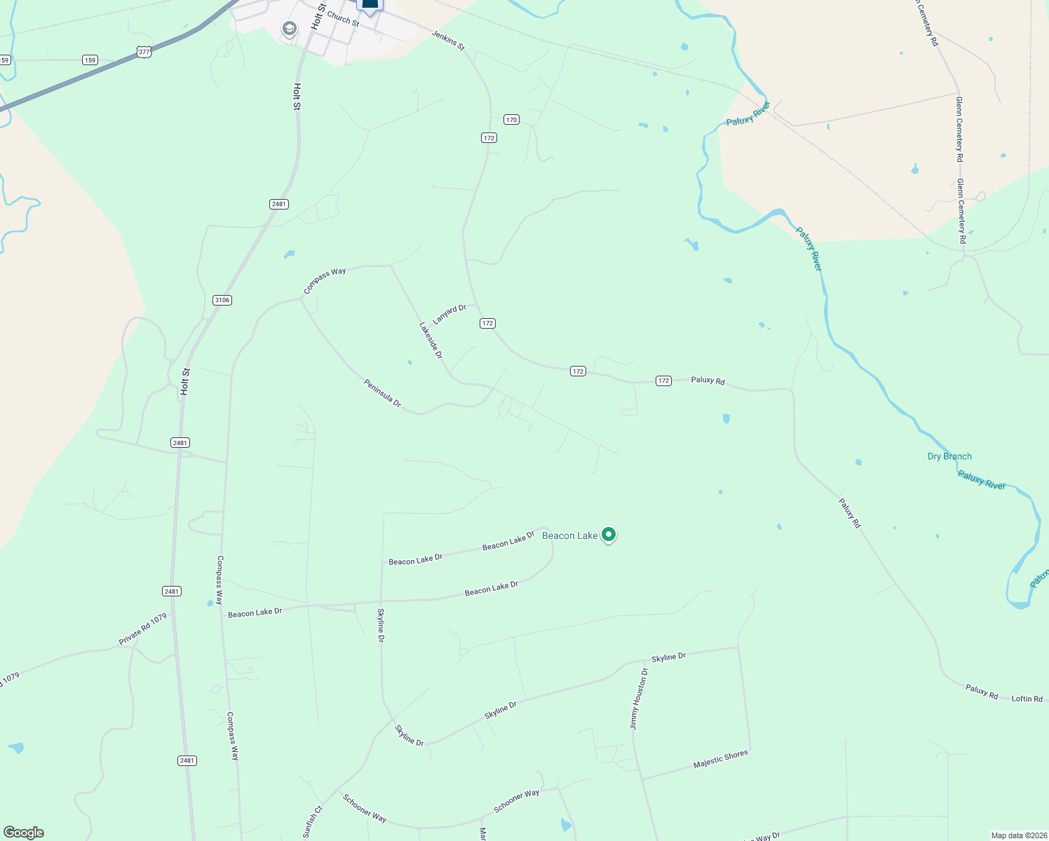 map of restaurants, bars, coffee shops, grocery stores, and more near 1650 Lakeside Drive in Bluff Dale