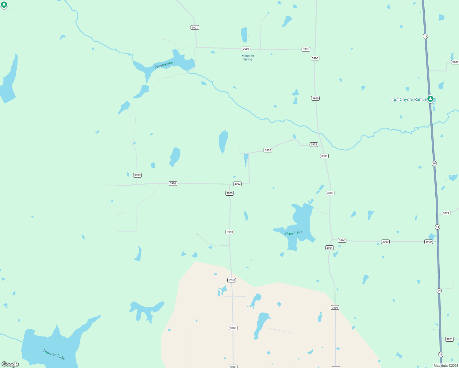 map of restaurants, bars, coffee shops, grocery stores, and more near County Road 3902 in Eustace