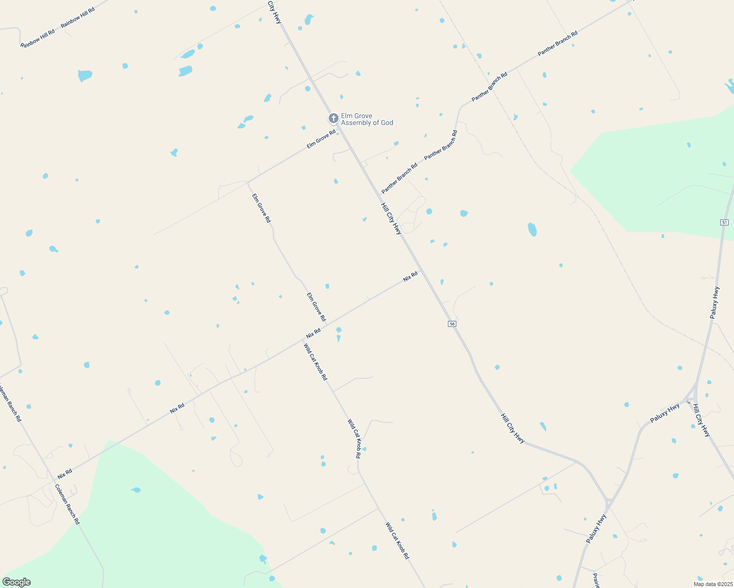 map of restaurants, bars, coffee shops, grocery stores, and more near 8100 Nix Road in Tolar