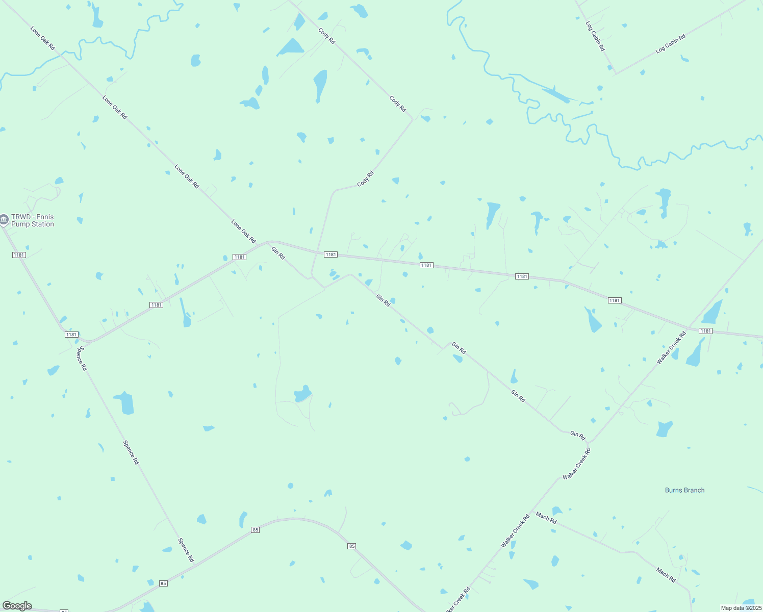 map of restaurants, bars, coffee shops, grocery stores, and more near 462 Gin Road in Ennis