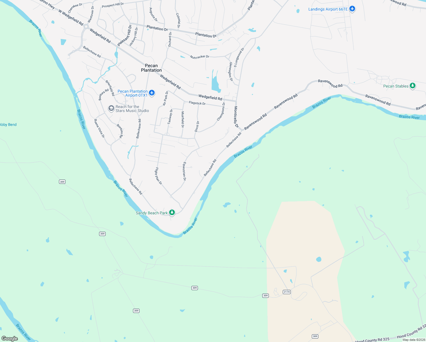 map of restaurants, bars, coffee shops, grocery stores, and more near 9620 Bellechase Road in Granbury