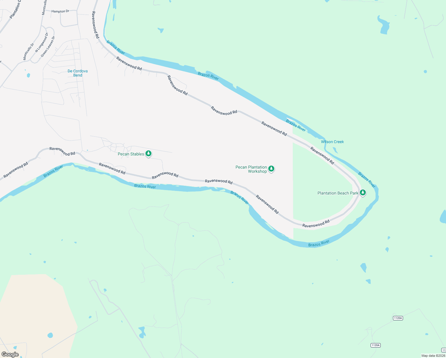 map of restaurants, bars, coffee shops, grocery stores, and more near 9611 Ravenswood Road in Granbury