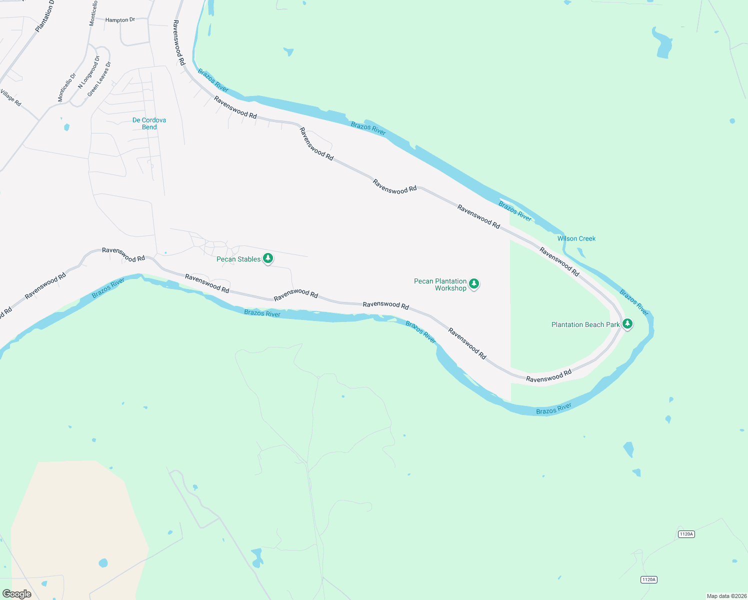 map of restaurants, bars, coffee shops, grocery stores, and more near 9619 Ravenswood Road in Granbury