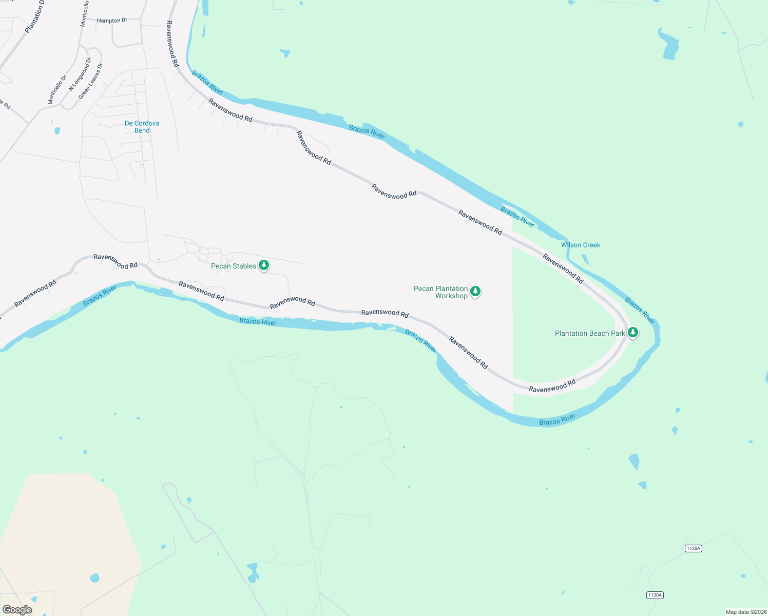 map of restaurants, bars, coffee shops, grocery stores, and more near 9611 Ravenswood Road in Granbury