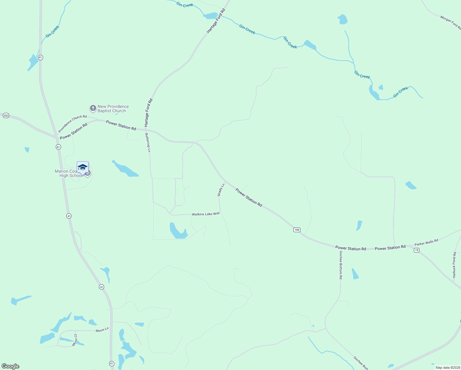 map of restaurants, bars, coffee shops, grocery stores, and more near Power Station Road in Buena Vista