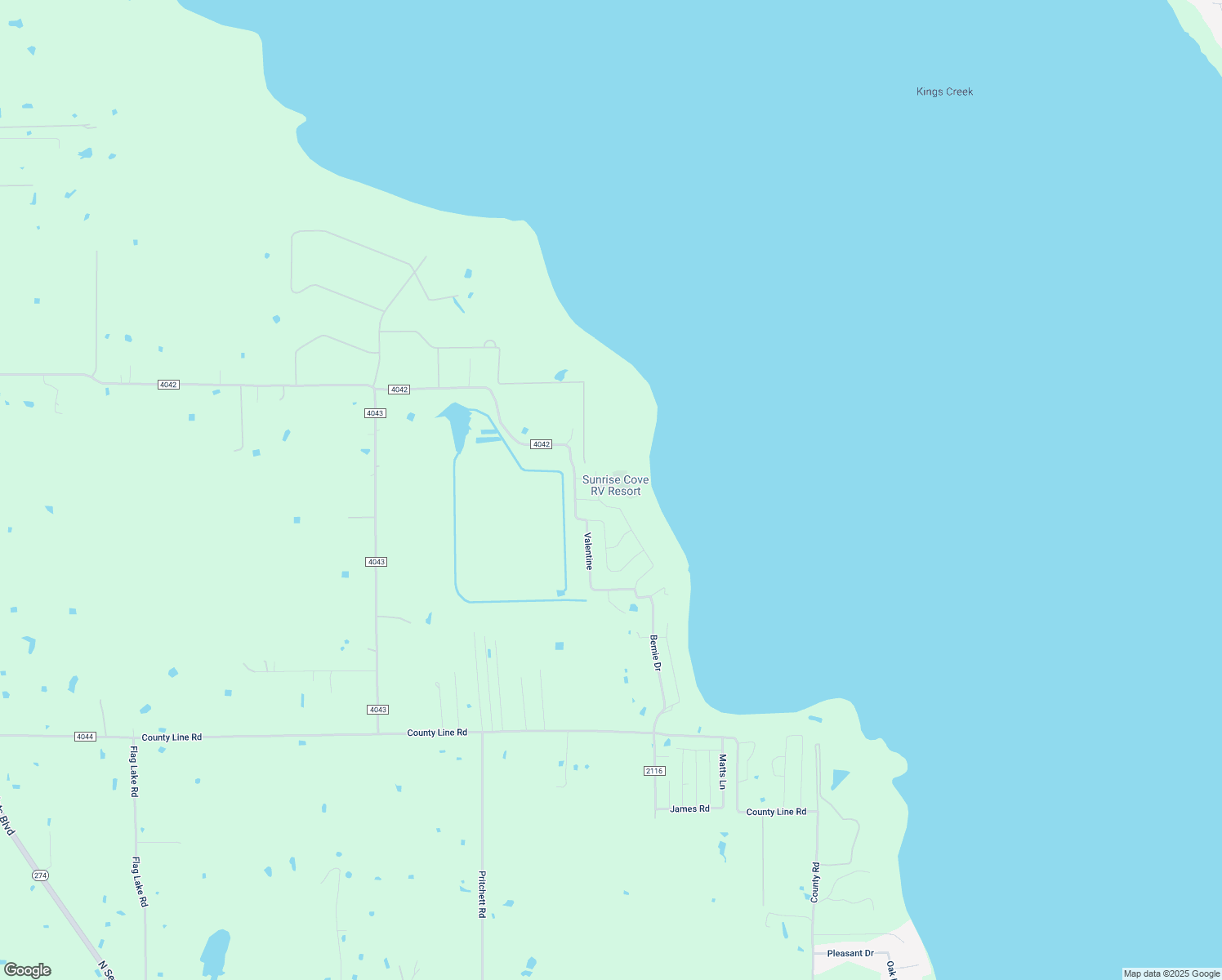 map of restaurants, bars, coffee shops, grocery stores, and more near 8213 Lakeshore Dr in Kemp