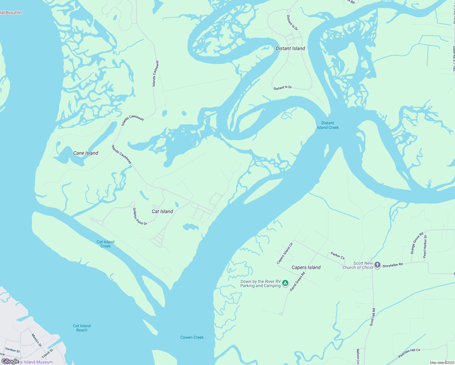 map of restaurants, bars, coffee shops, grocery stores, and more near 31 Sheffield Ave in Beaufort