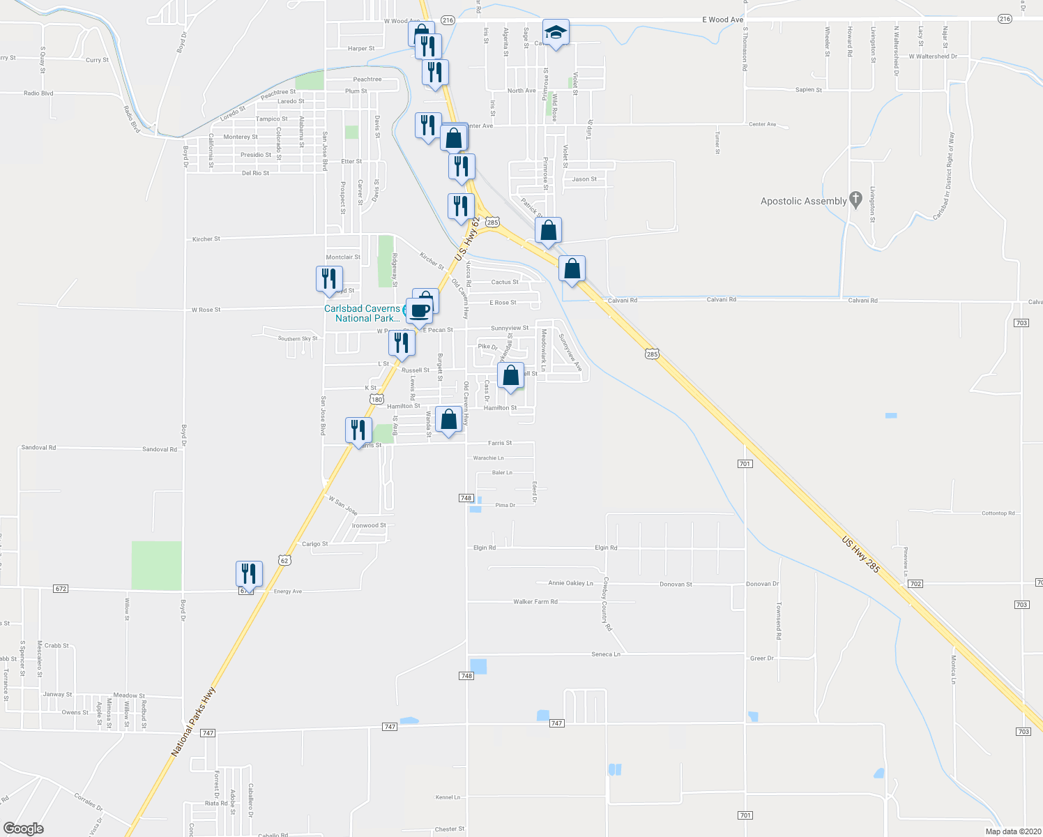 map of restaurants, bars, coffee shops, grocery stores, and more near 408 Hamilton Place in Carlsbad