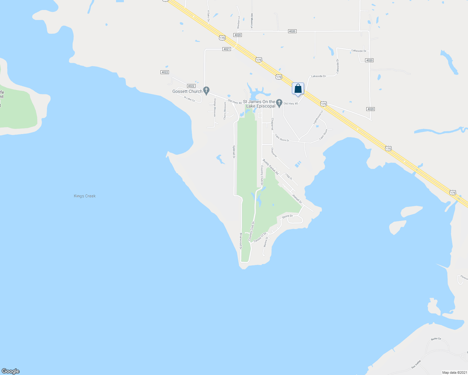 map of restaurants, bars, coffee shops, grocery stores, and more near 413 Splitrail Drive in Kemp