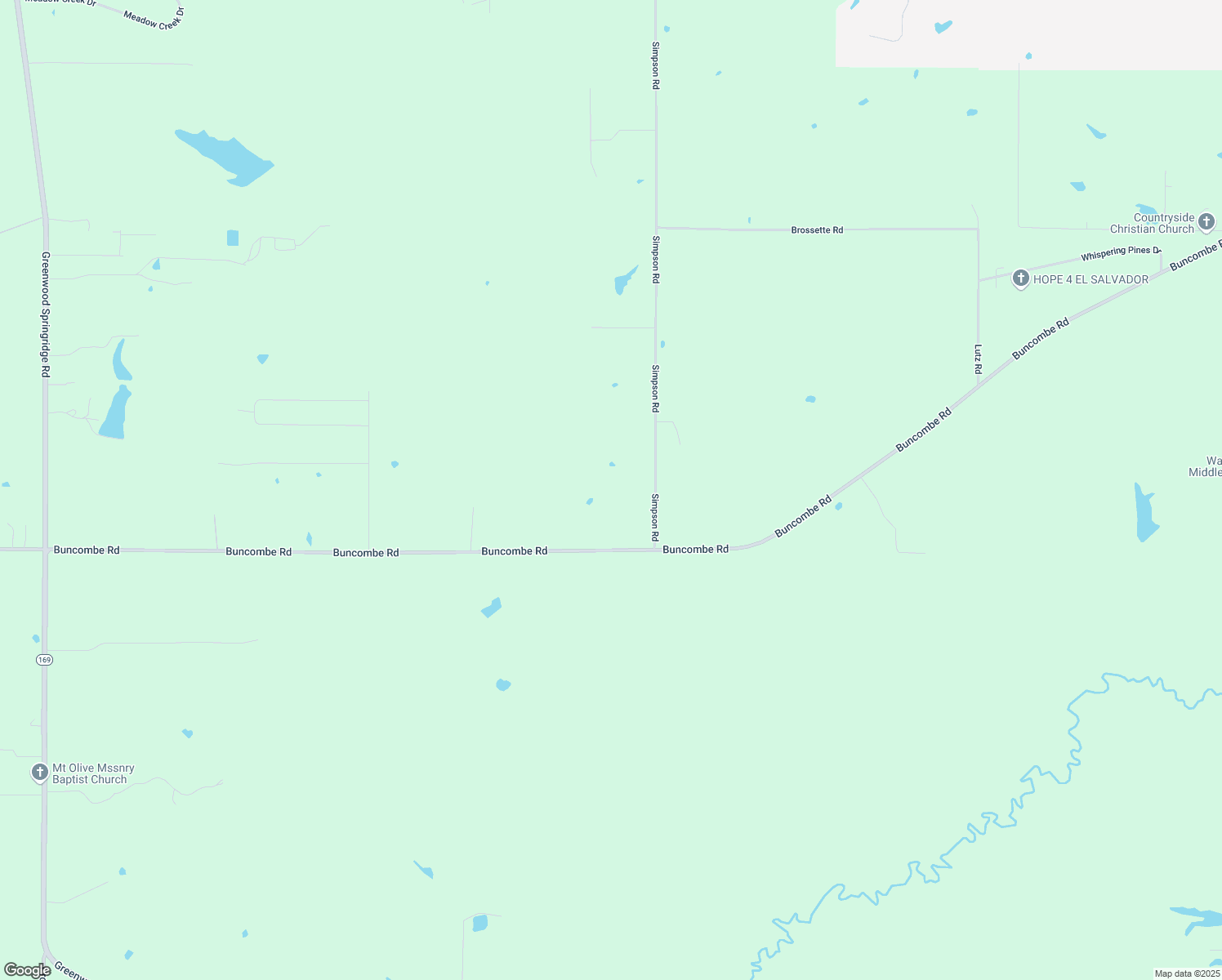 map of restaurants, bars, coffee shops, grocery stores, and more near 9392 Simpson Road in Shreveport