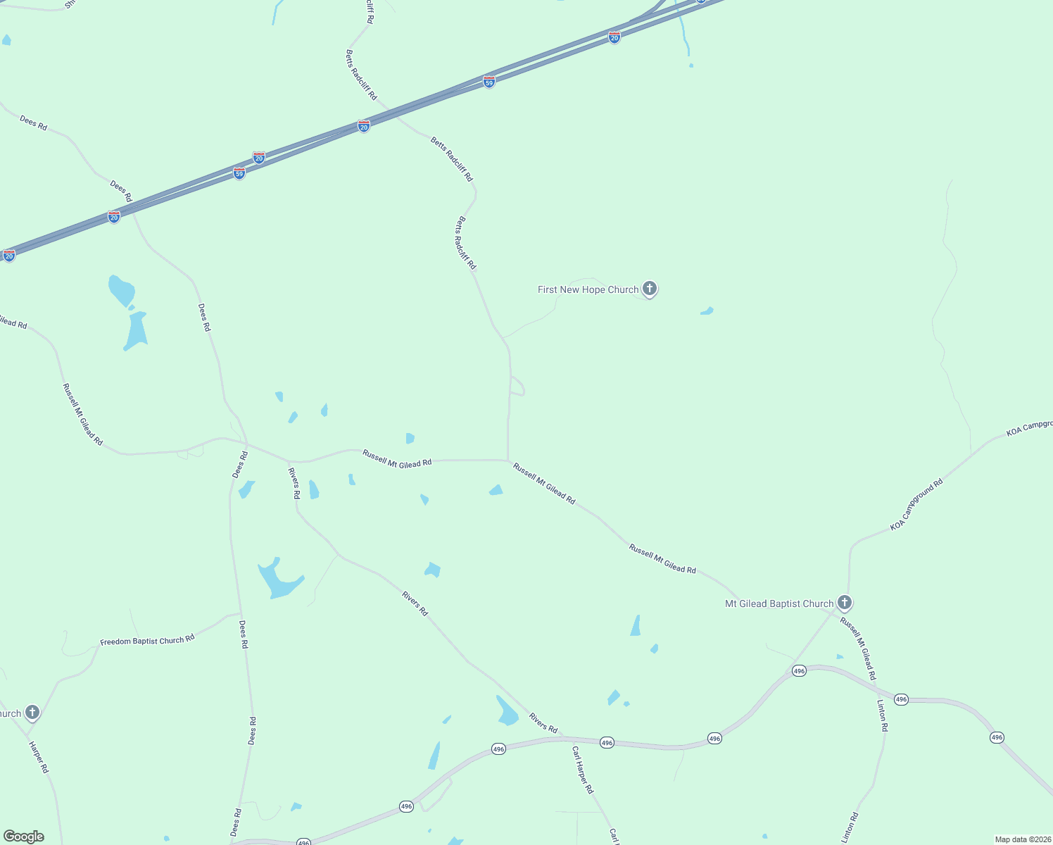 map of restaurants, bars, coffee shops, grocery stores, and more near 285 Betts Radcliff Road in Meridian