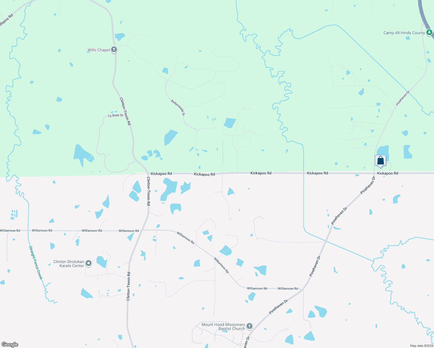 map of restaurants, bars, coffee shops, grocery stores, and more near 1699 Kickapoo Rd in Clinton
