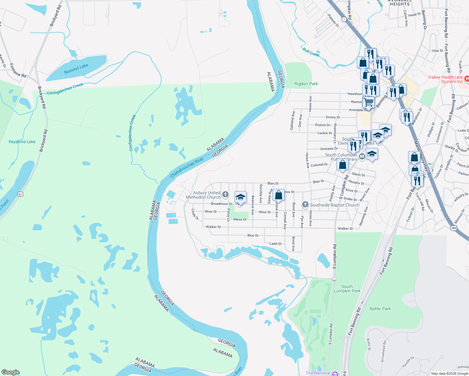 map of restaurants, bars, coffee shops, grocery stores, and more near 2239 Sharon Ave in Columbus