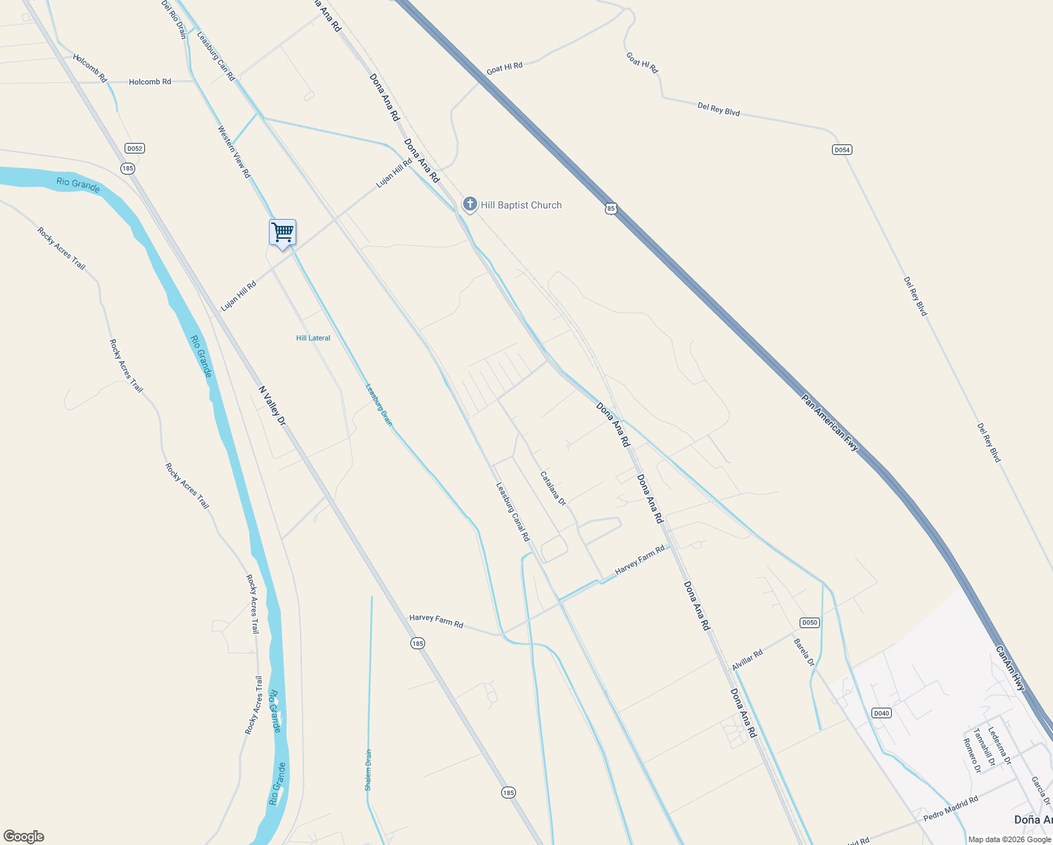 map of restaurants, bars, coffee shops, grocery stores, and more near 393 Ancona Court in Las Cruces