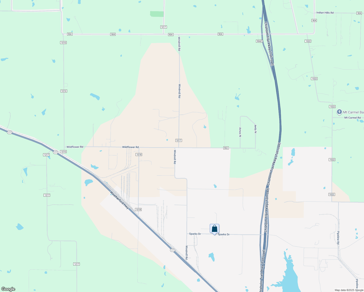 map of restaurants, bars, coffee shops, grocery stores, and more near 3232 Wildflower Road in Joshua
