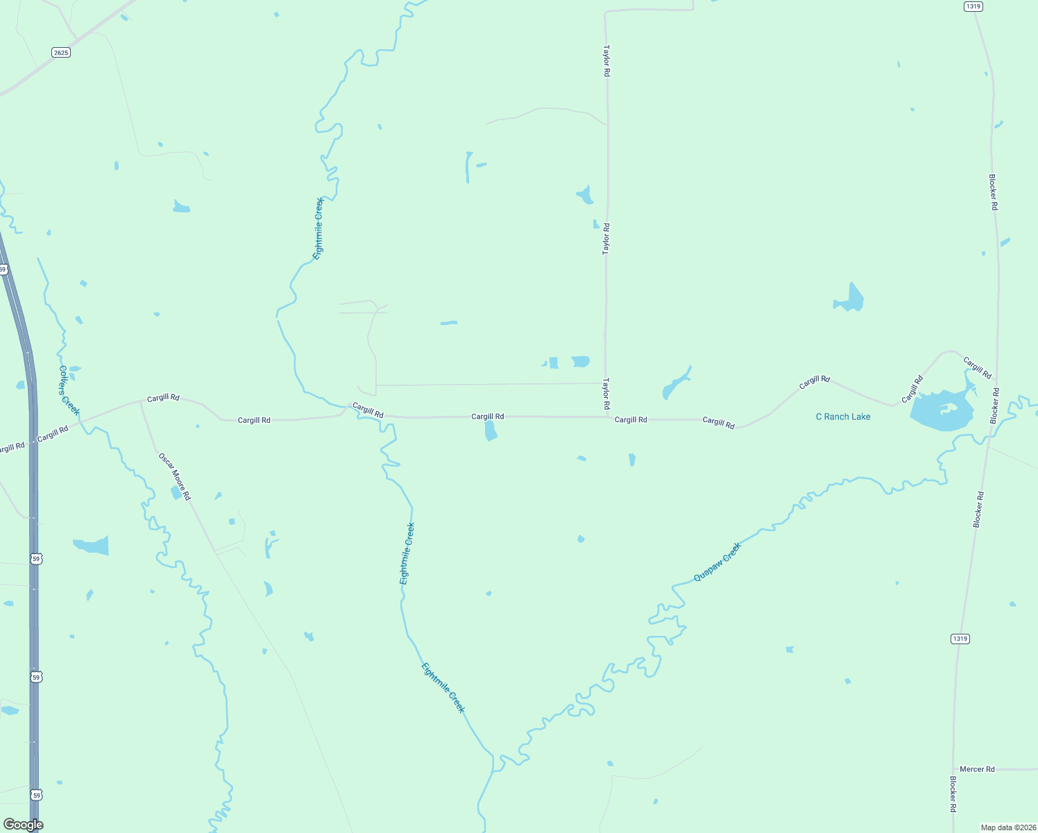 map of restaurants, bars, coffee shops, grocery stores, and more near Cargill Road in Marshall