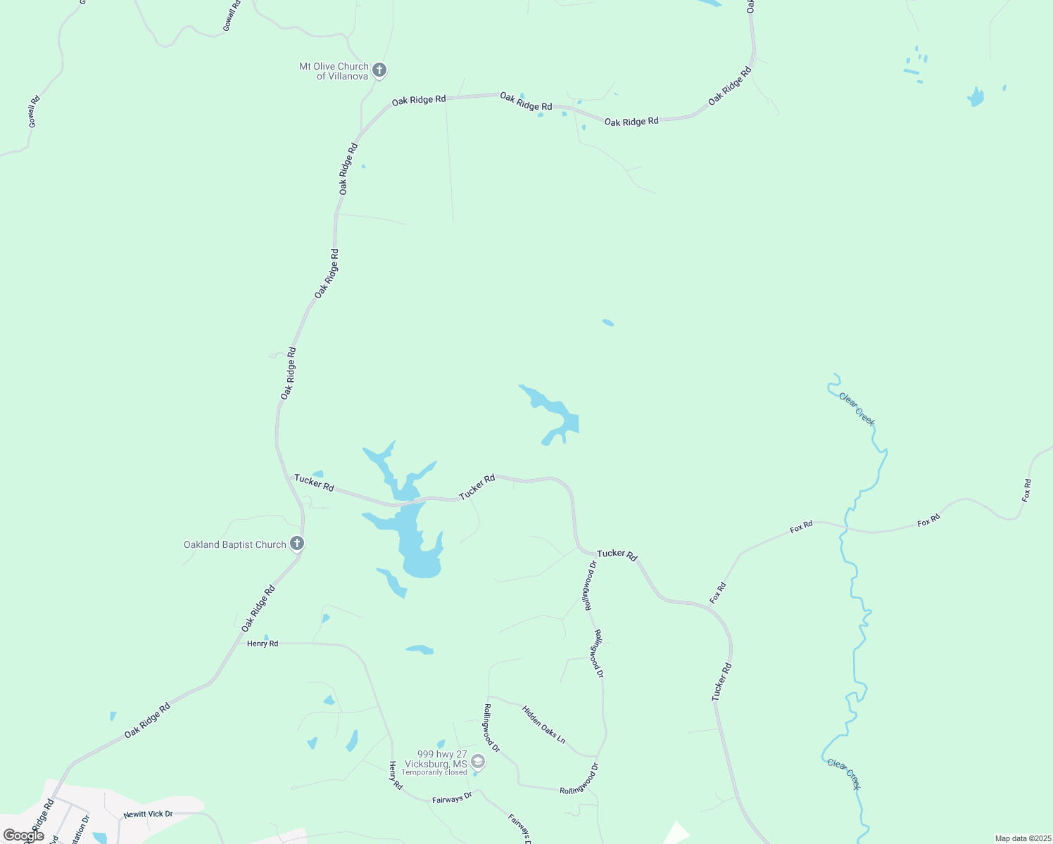 map of restaurants, bars, coffee shops, grocery stores, and more near 4866 Tucker Road in Vicksburg