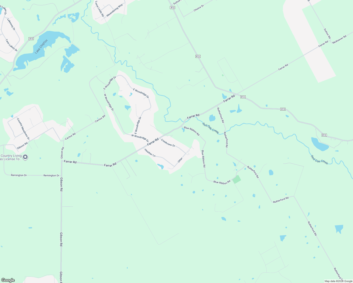 map of restaurants, bars, coffee shops, grocery stores, and more near 108 Creekview Drive in Waxahachie