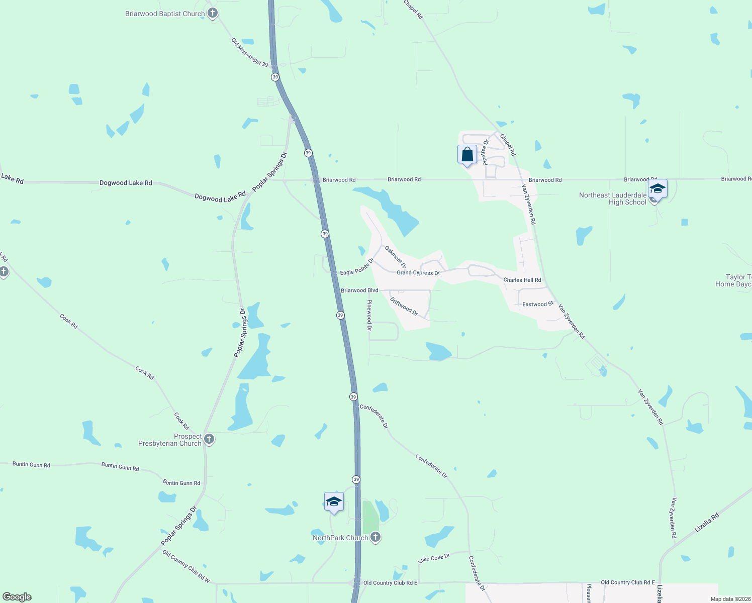 map of restaurants, bars, coffee shops, grocery stores, and more near 8158 Pinewood Drive in Meridian