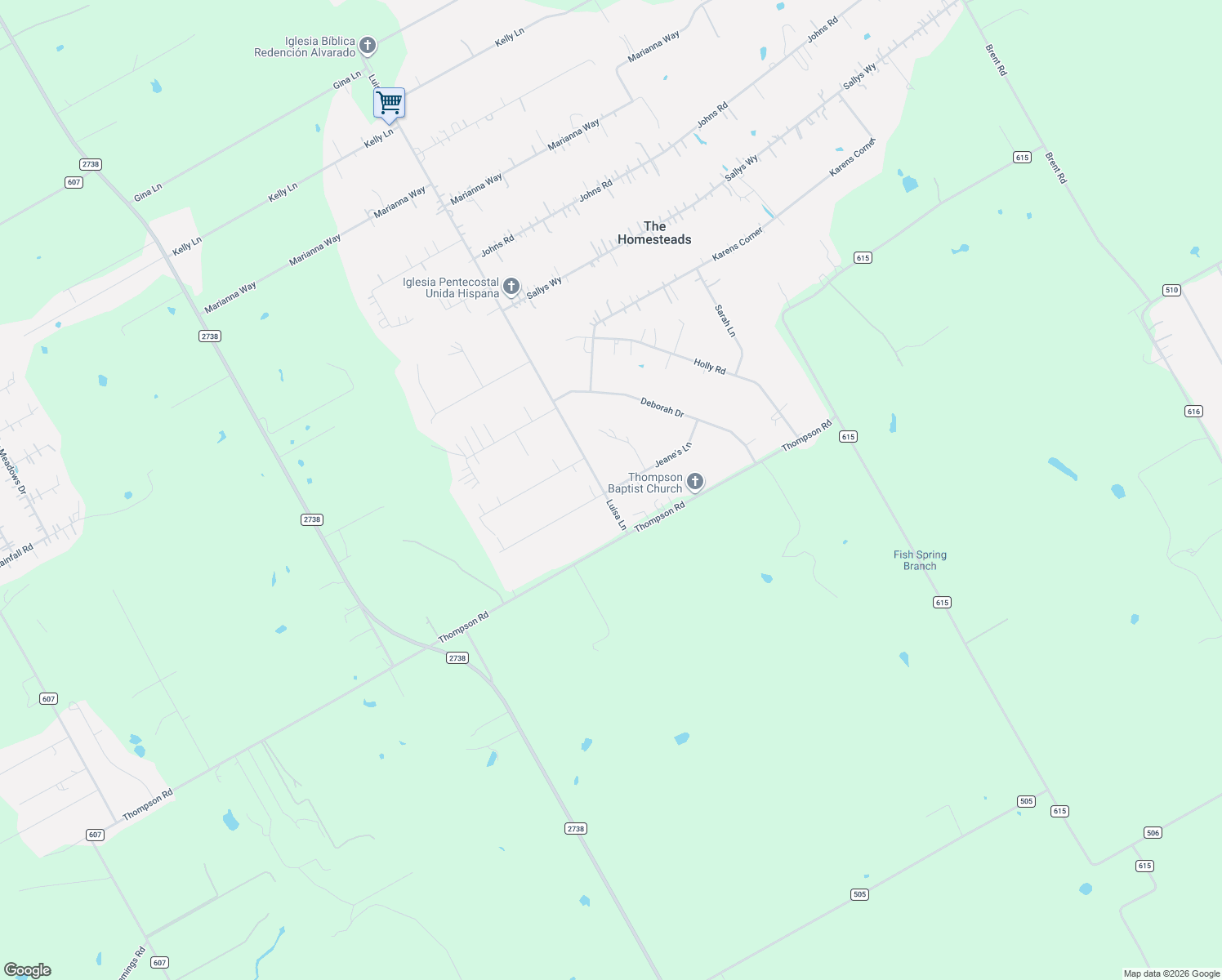 map of restaurants, bars, coffee shops, grocery stores, and more near 8641 Jeane's Ln in Alvarado