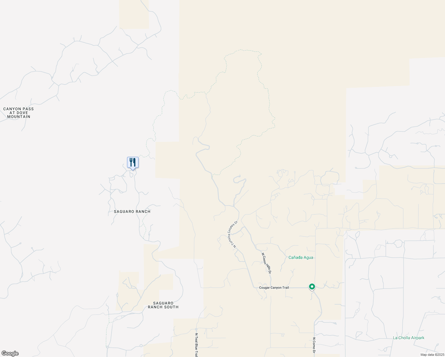 map of restaurants, bars, coffee shops, grocery stores, and more near 14024 Gecko Canyon Trail in Tucson