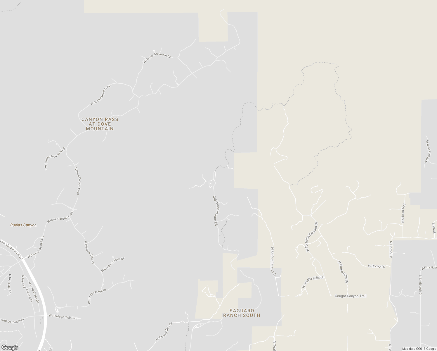 map of restaurants, bars, coffee shops, grocery stores, and more near 14454 Old Ranch House Road in Marana