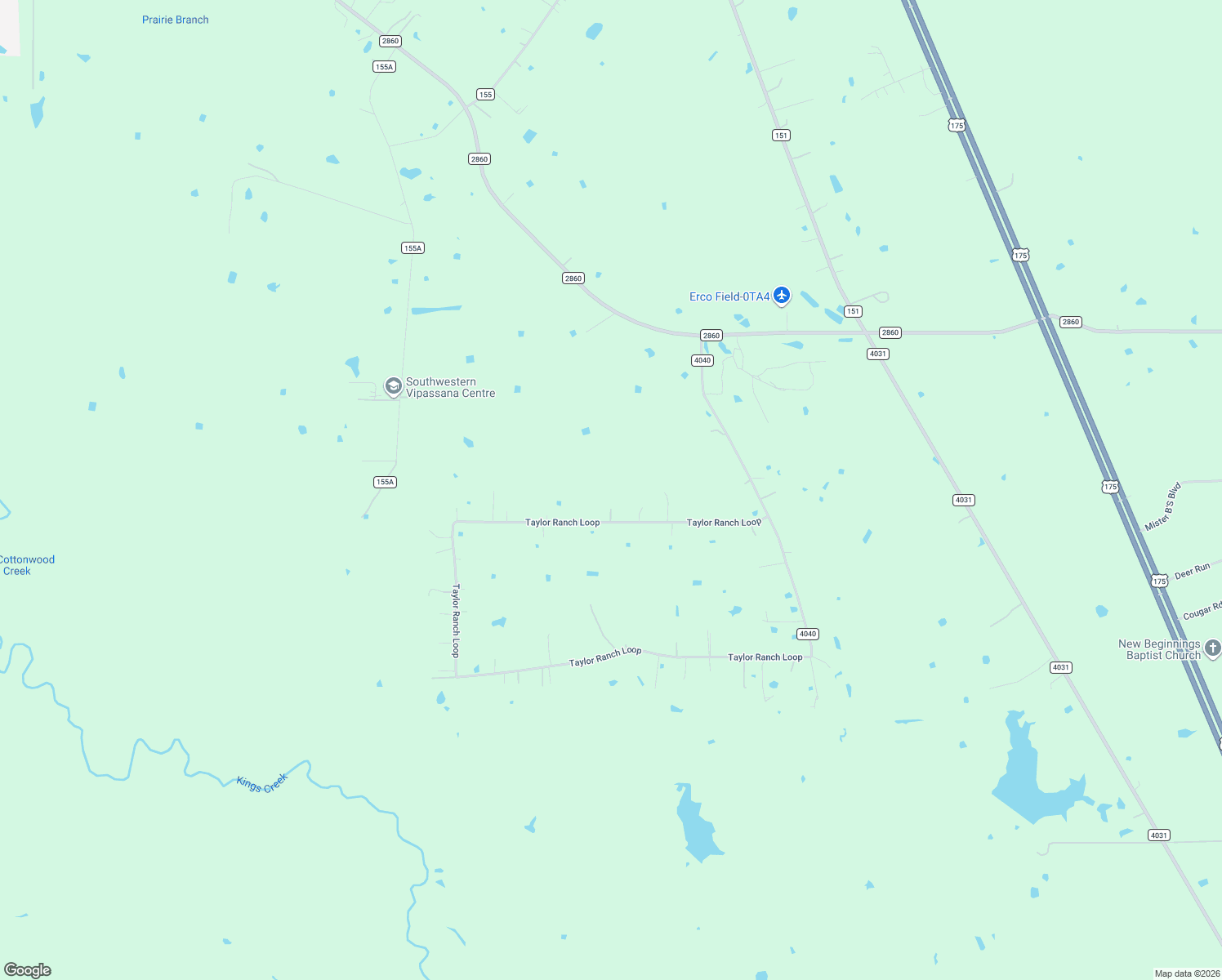 map of restaurants, bars, coffee shops, grocery stores, and more near 6526 Taylor Ranch Loop in Kaufman