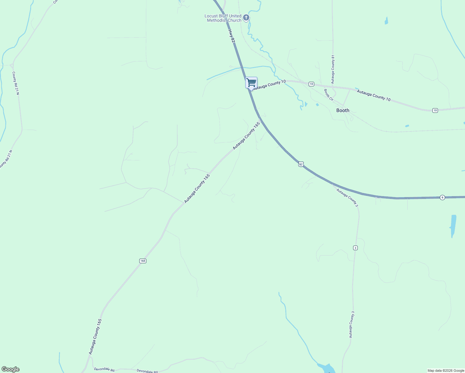 map of restaurants, bars, coffee shops, grocery stores, and more near 2223 Bonnie Blue Road in Prattville