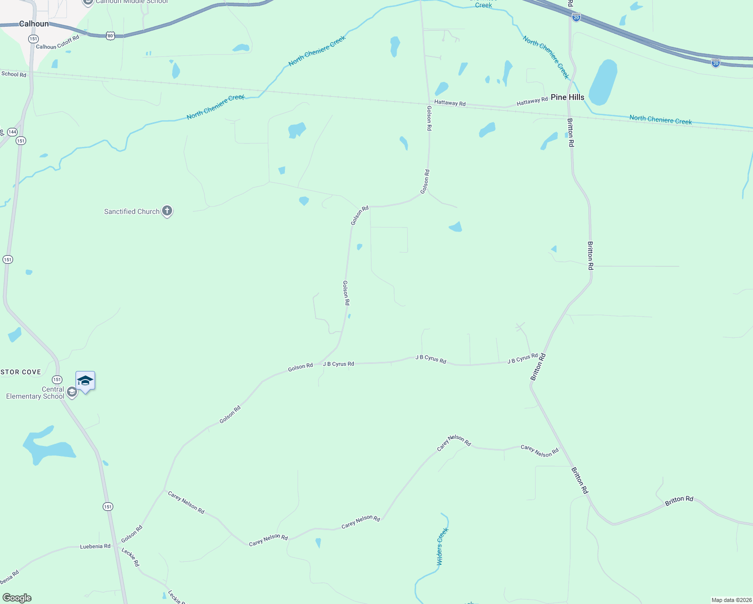 map of restaurants, bars, coffee shops, grocery stores, and more near 374 Berry Rd in Calhoun