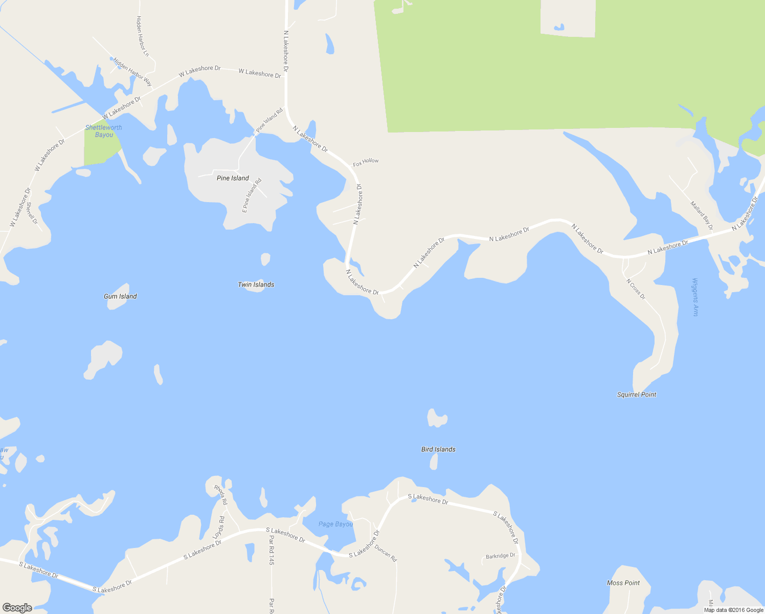 map of restaurants, bars, coffee shops, grocery stores, and more near 7031 N Lakeshore Dr in Shreveport