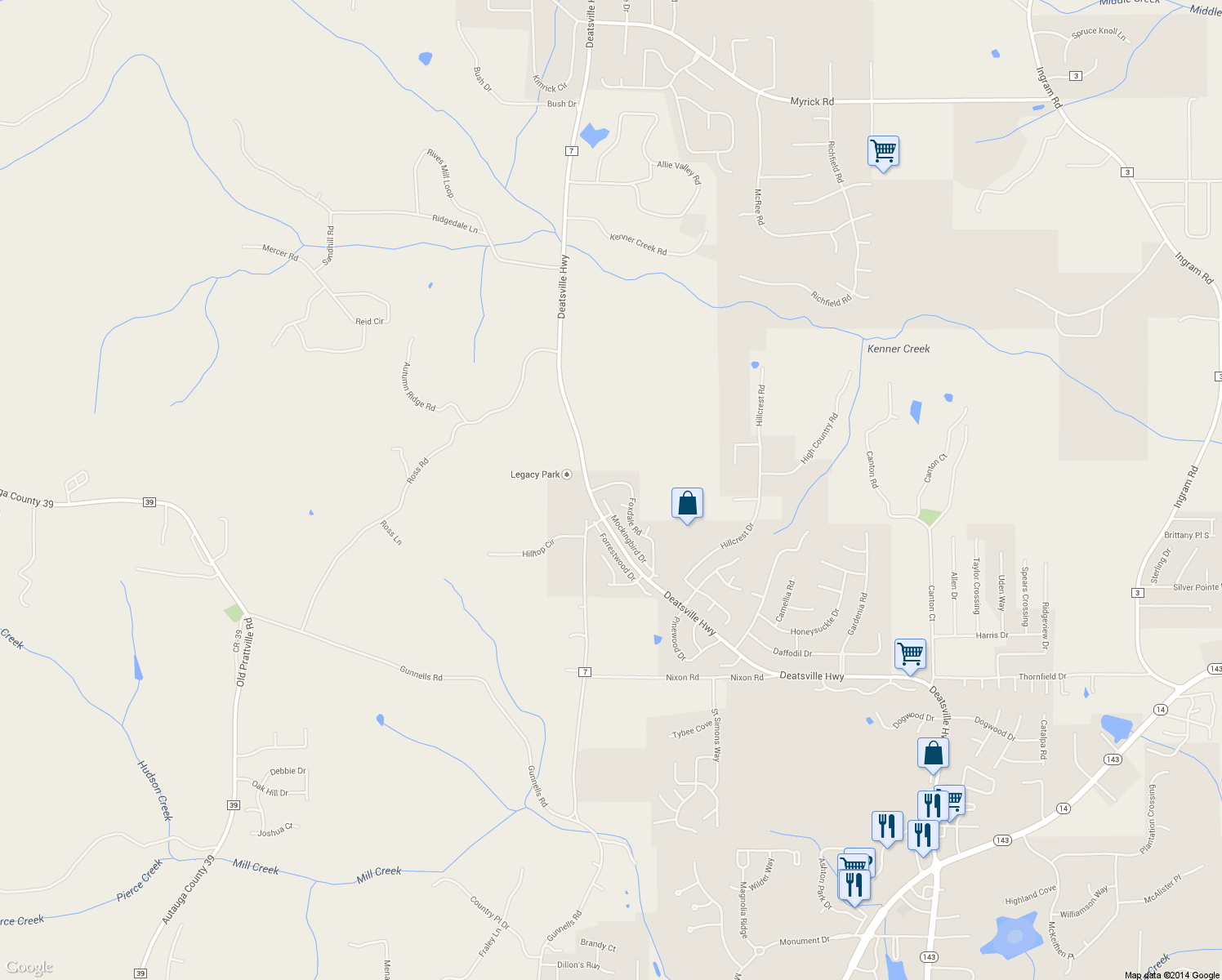 map of restaurants, bars, coffee shops, grocery stores, and more near 391 Foxdale Road in Millbrook