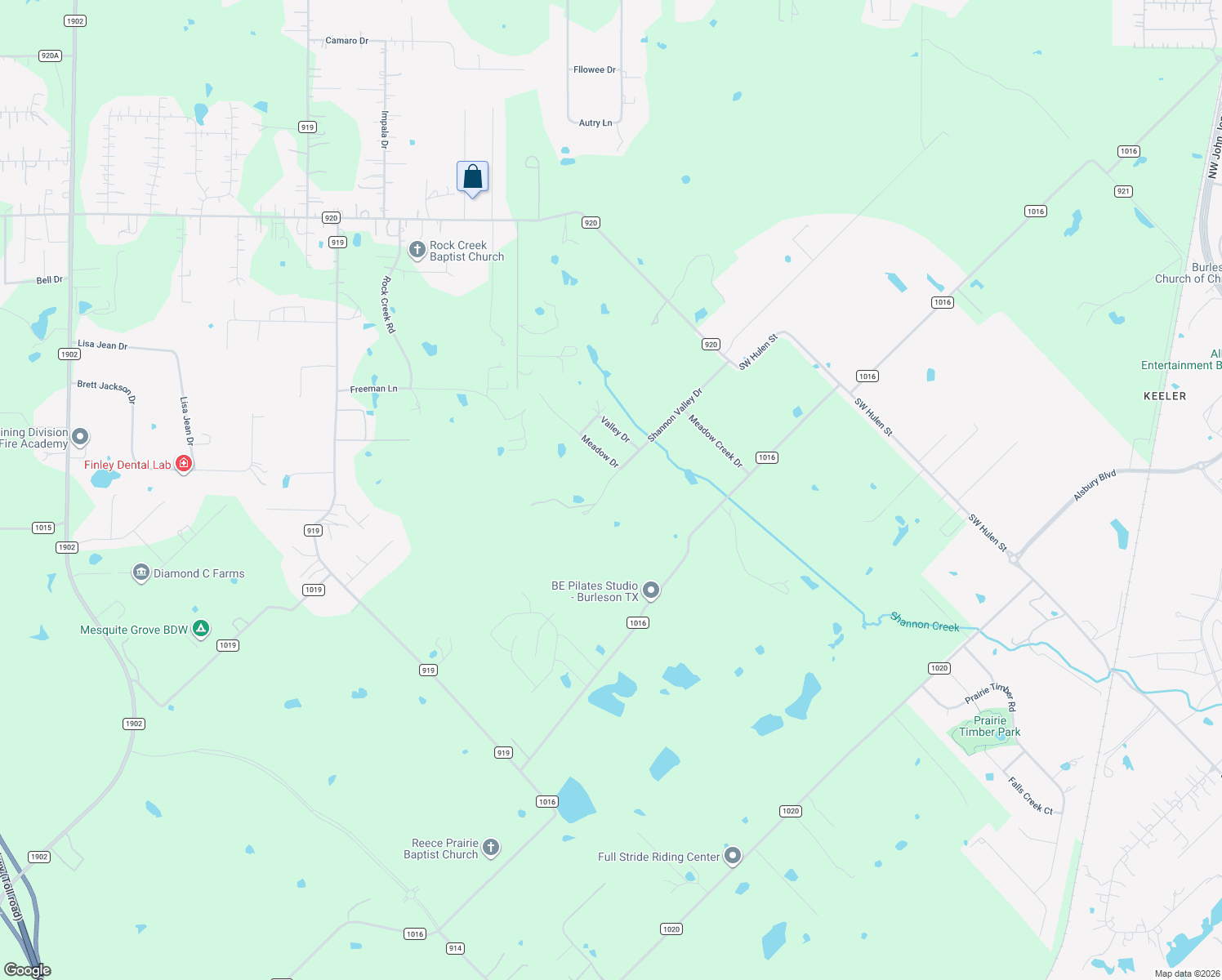 map of restaurants, bars, coffee shops, grocery stores, and more near 10416 Shannon Valley Drive in Crowley