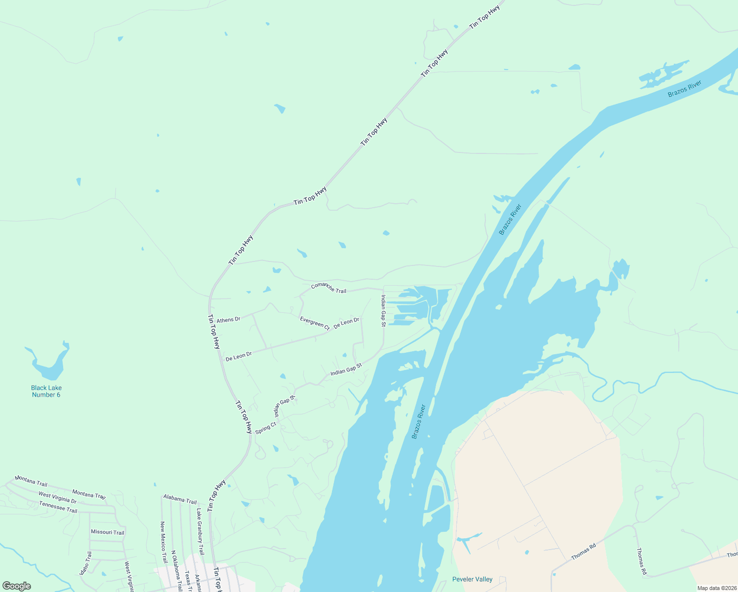 map of restaurants, bars, coffee shops, grocery stores, and more near 6818 Blue Ridge Road in Weatherford