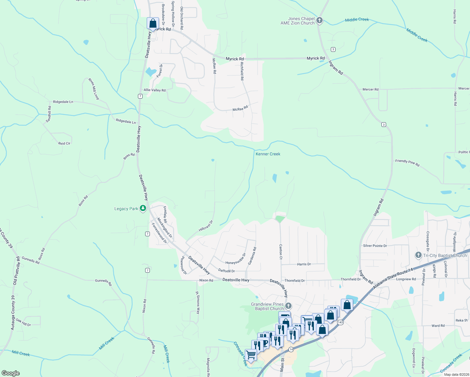 map of restaurants, bars, coffee shops, grocery stores, and more near 215 High Country Road in Millbrook