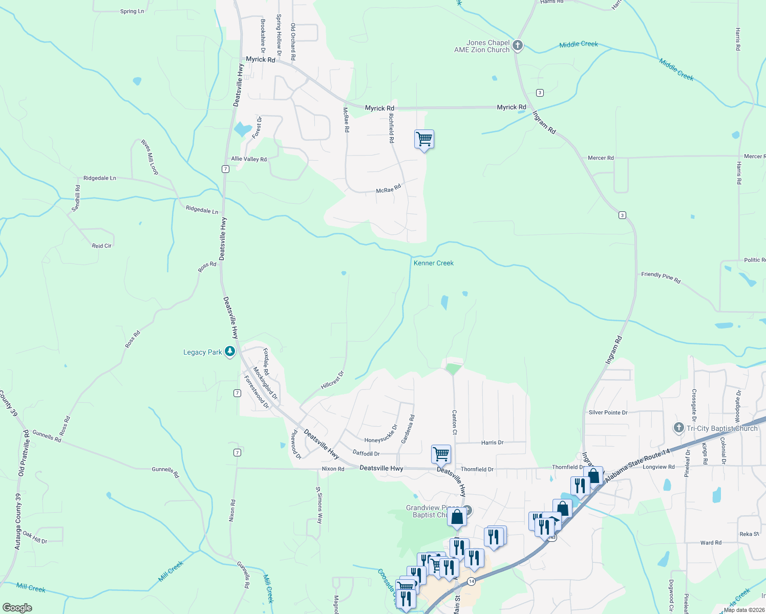 map of restaurants, bars, coffee shops, grocery stores, and more near 215 High Country Road in Millbrook