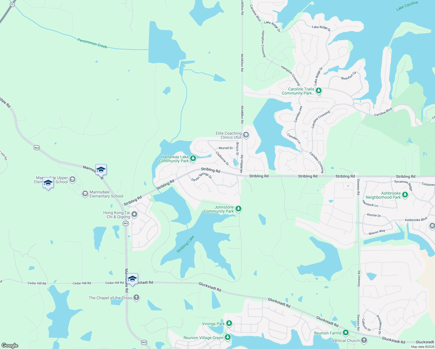 map of restaurants, bars, coffee shops, grocery stores, and more near 106 Springwater Cove in Madison