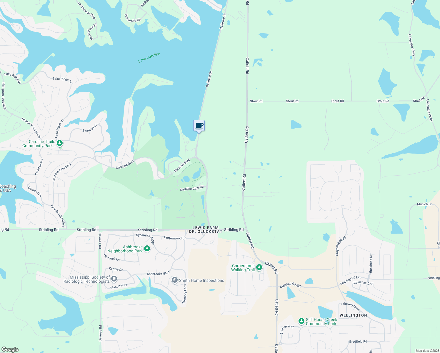 map of restaurants, bars, coffee shops, grocery stores, and more near 144 Wares Lane in Madison