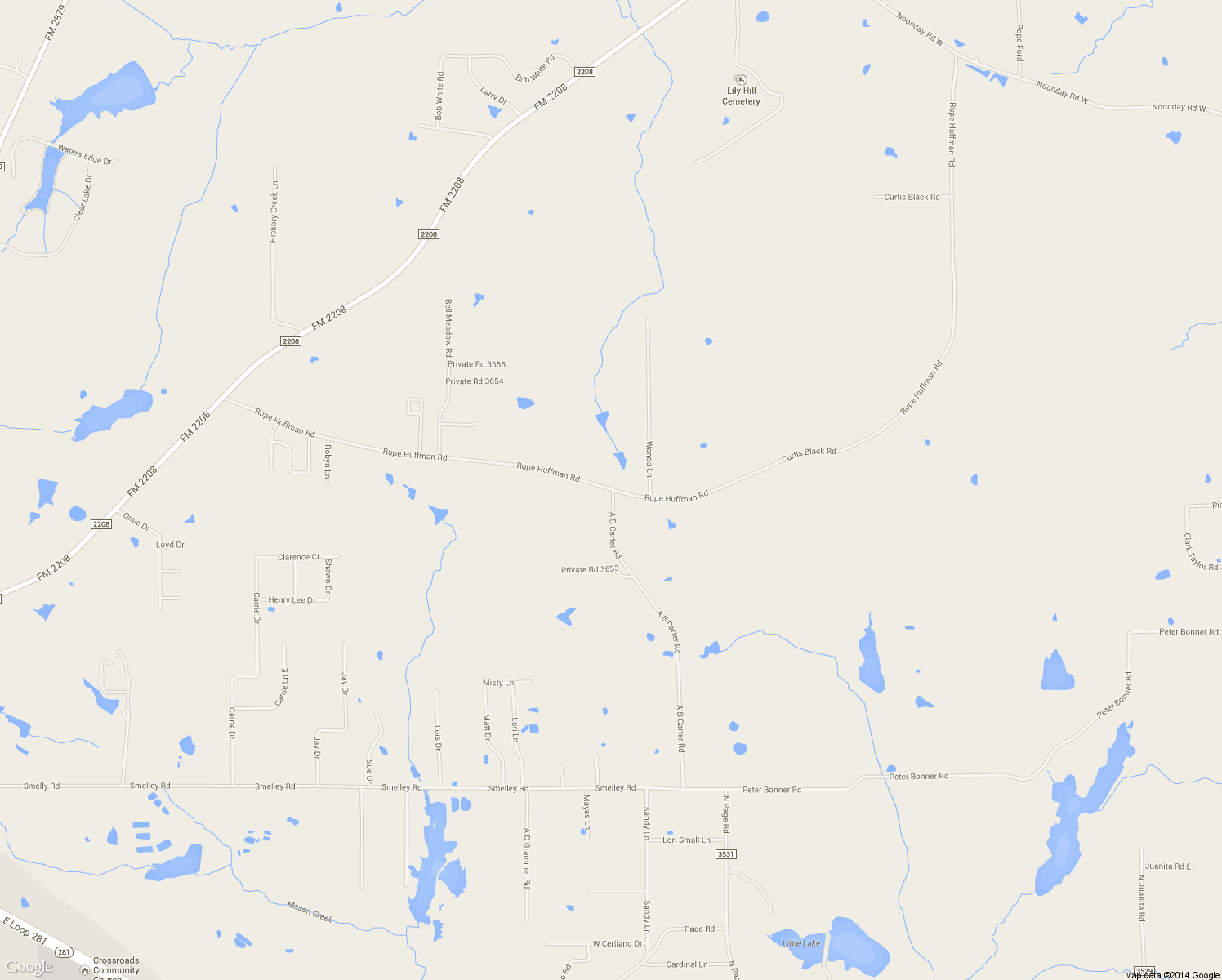 map of restaurants, bars, coffee shops, grocery stores, and more near 4499 Rupe Huffman Rd in Longview
