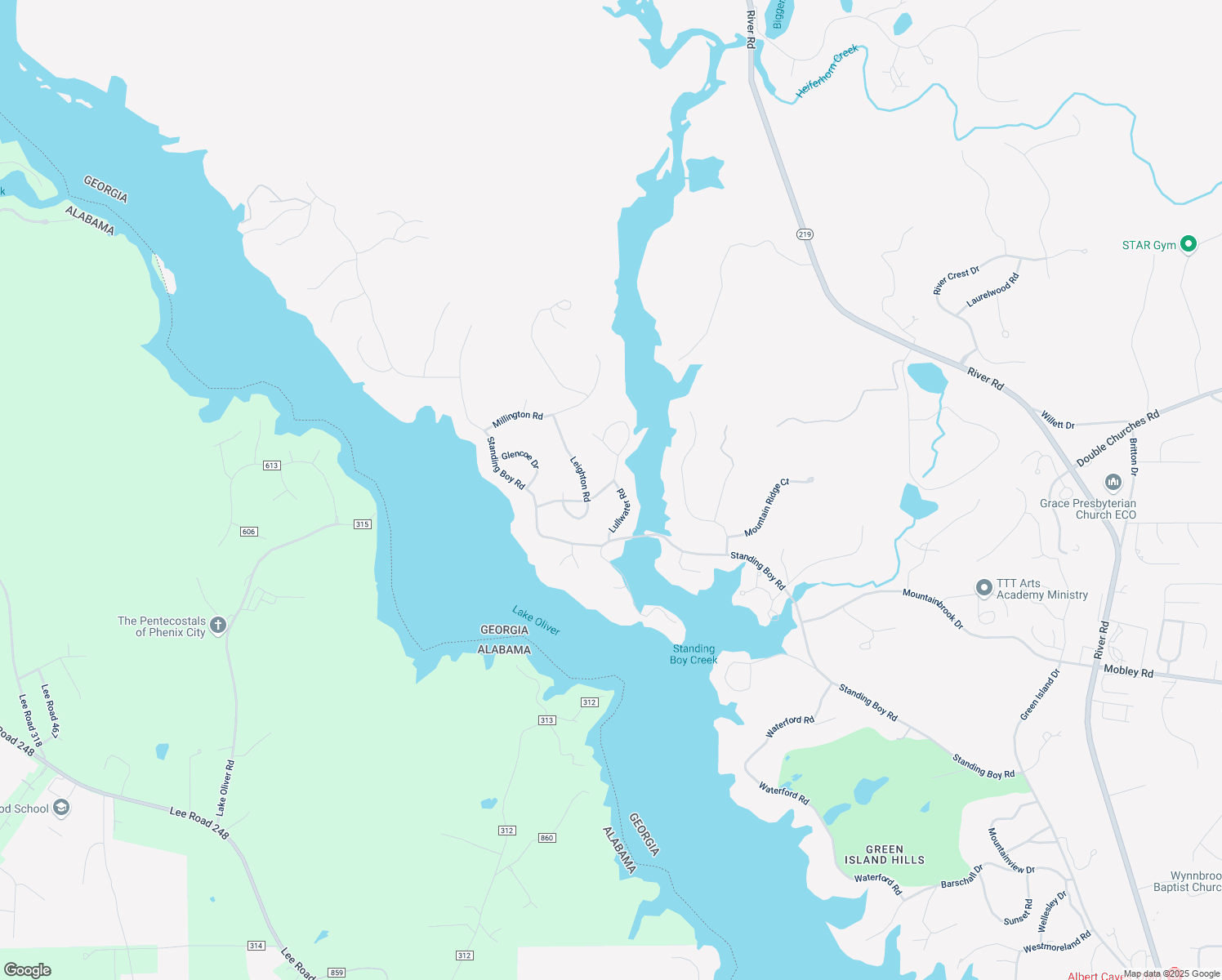 map of restaurants, bars, coffee shops, grocery stores, and more near 7219 Lullwater Road in Columbus