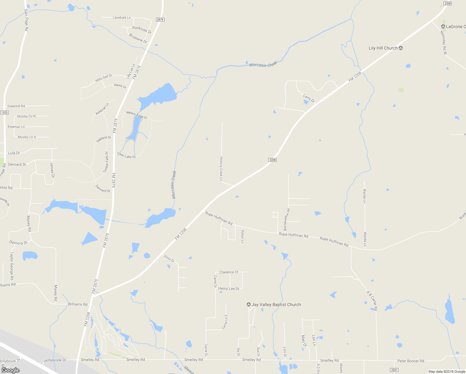map of restaurants, bars, coffee shops, grocery stores, and more near Farm to Market Road 2208 in Longview