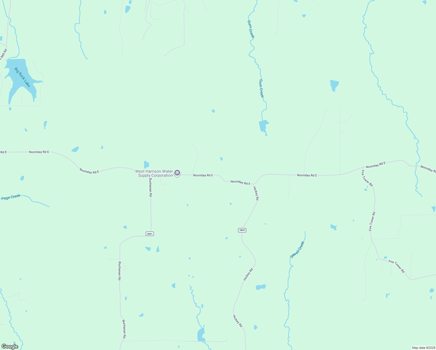 map of restaurants, bars, coffee shops, grocery stores, and more near 5594 Noonday Road East in Hallsville