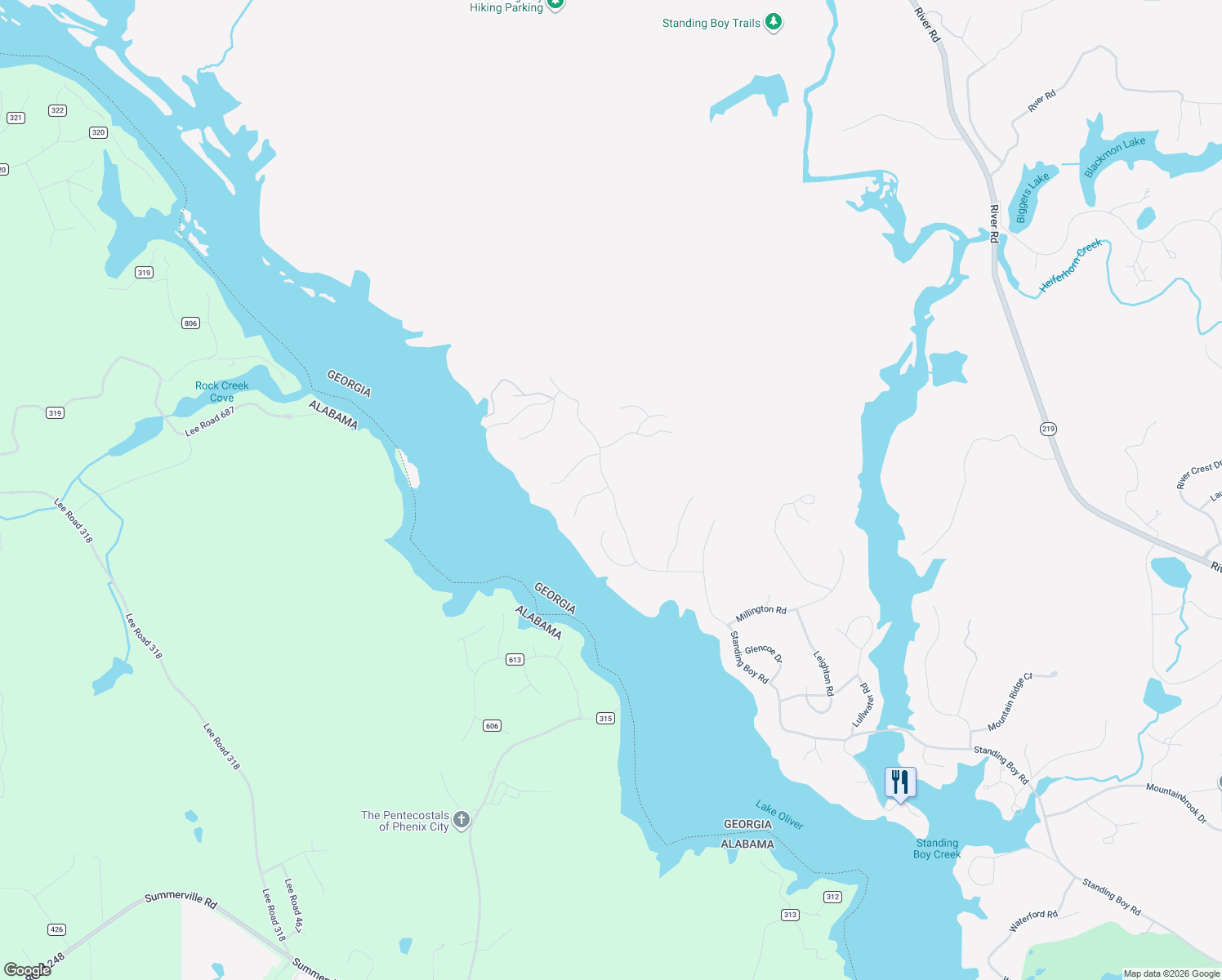 map of restaurants, bars, coffee shops, grocery stores, and more near 7600 Rolling Bend Road in Columbus