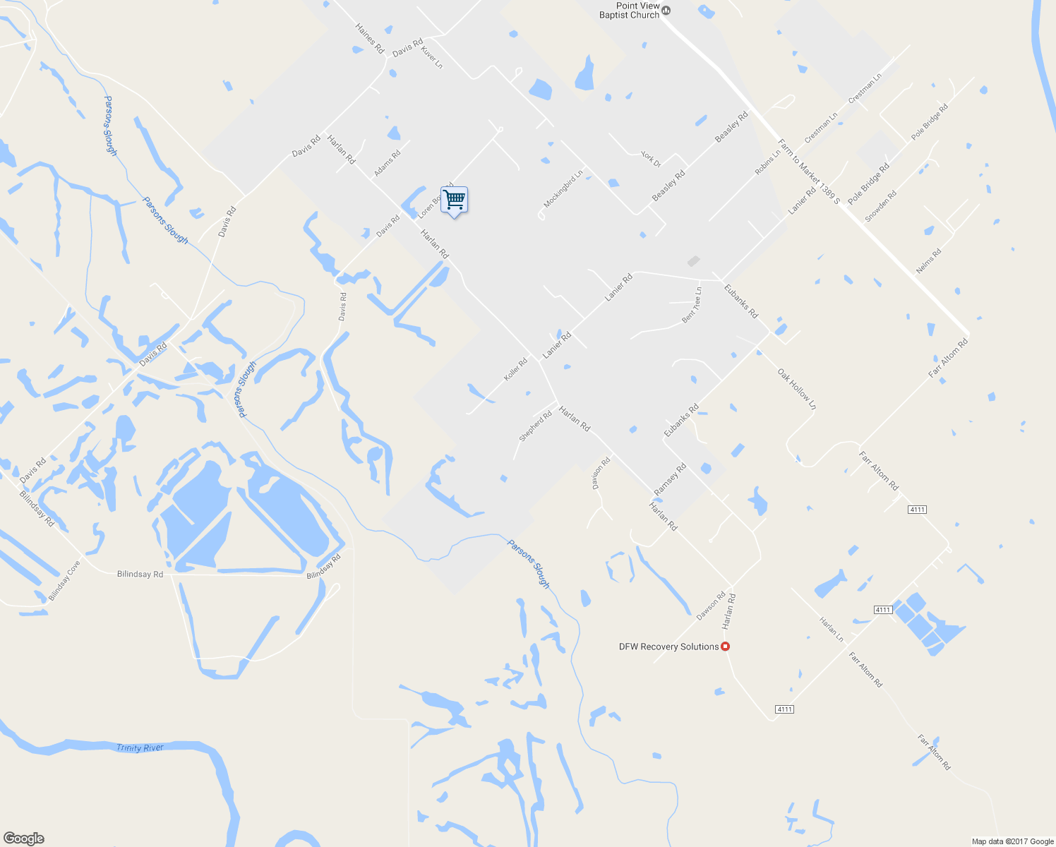 map of restaurants, bars, coffee shops, grocery stores, and more near 550 Shepherd Road in Combine